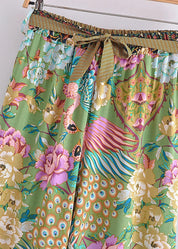 Pantalon kimono bohème paon | Momiji