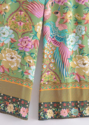 Pantalon kimono bohème paon | Momiji