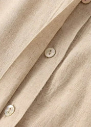 Ensemble kimono coton beige traditionnel | Wabi