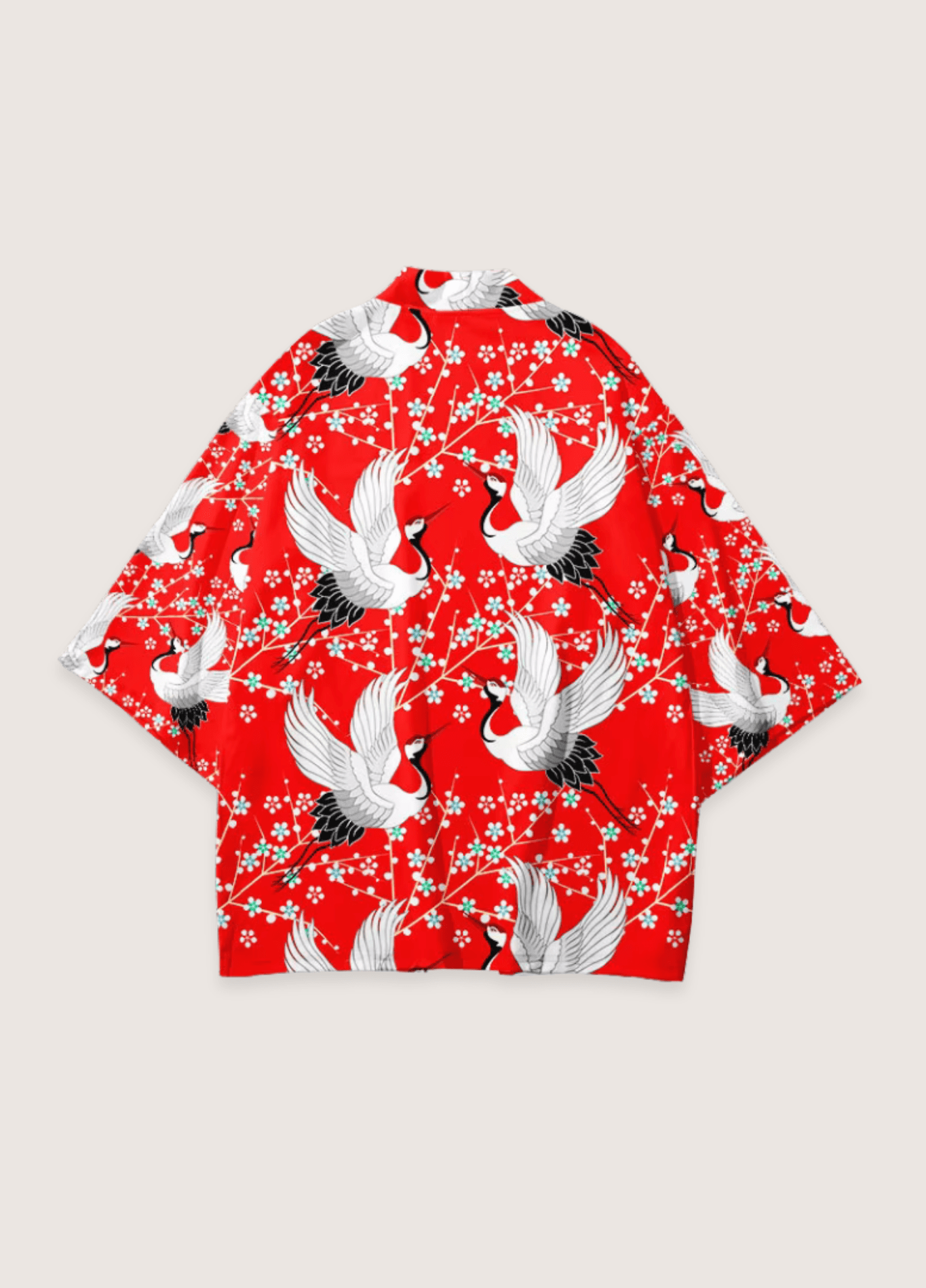 Kimono japonais coton rouge | Haku