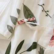 Pyjama kimono blanc floral | Hana