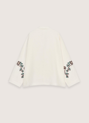 Kimono court beige en lin | Hanabira