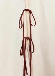 Kimono court beige en lin | Hanabira