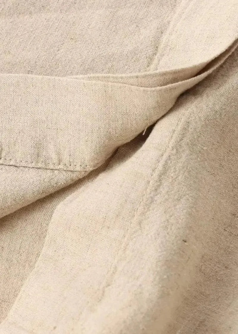 Ensemble kimono coton beige traditionnel - Zen chic-Kimikono