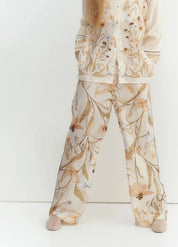 Ensemble pantalon kimono - Fluide beige femme chic-Kimikono