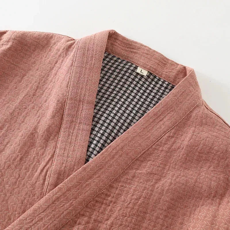 Ensemble pyjama kimono femme rose - Coton doux-Kimikono