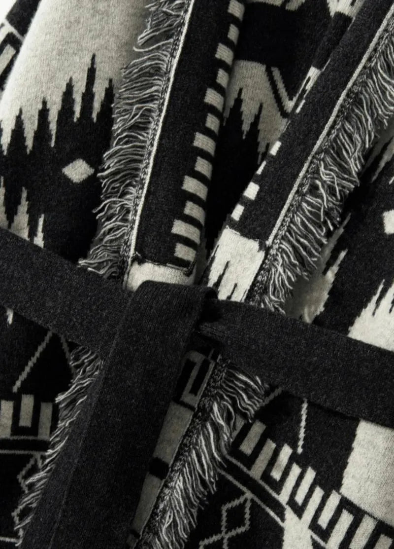 Gilet kimono femme en cachemire - Élégance japonaise-Kimikono