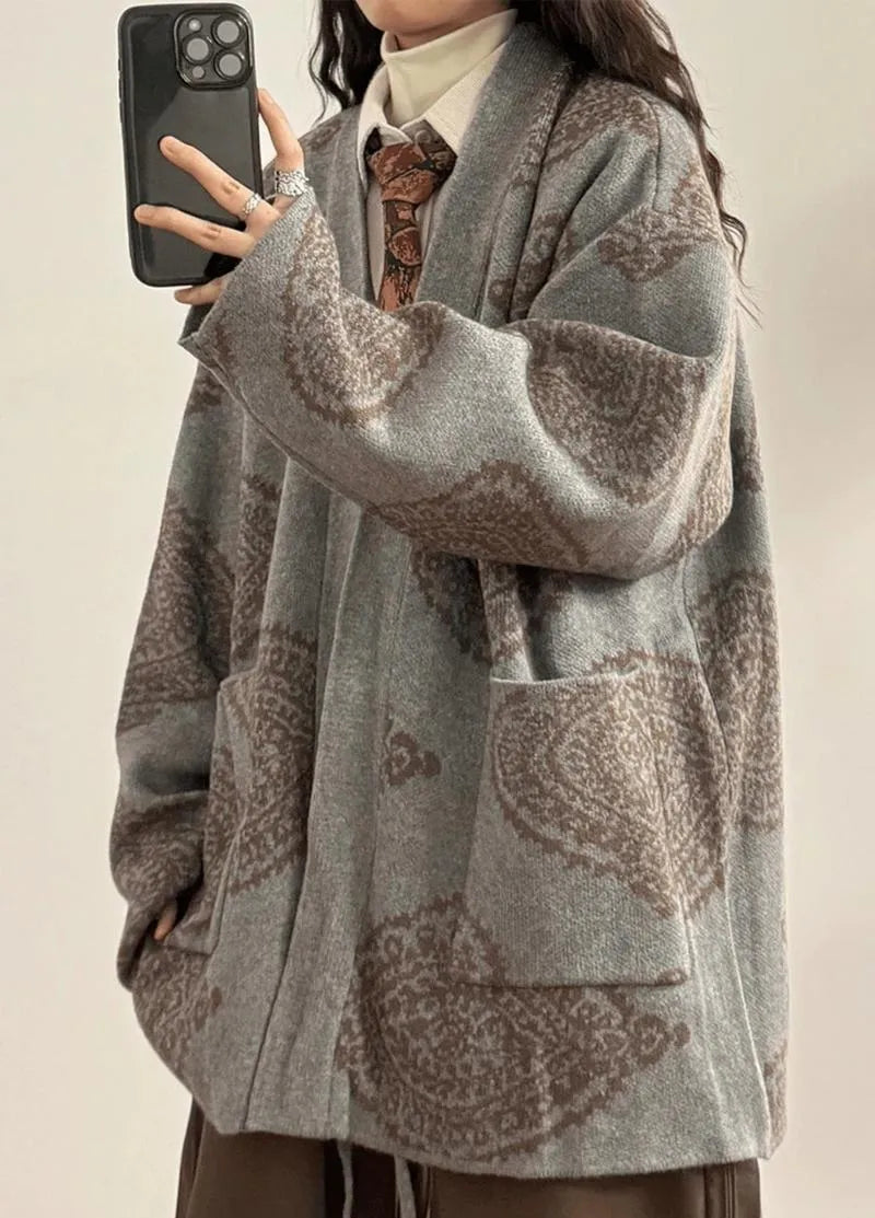 Gilet kimono homme gris - Élégance japonaise moderne-Kimikono