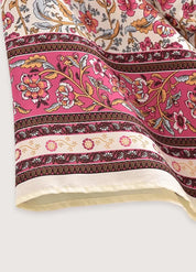 Kimono court fleuri femme - Élégance authentique-Kimikono