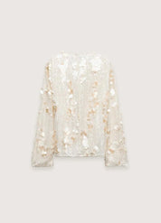 Kimono court femme chic - Paillettes & élégance-Kimikono