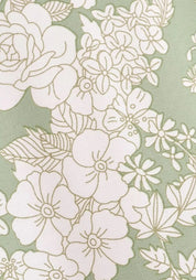 Kimono court vert sauge | Wakaba