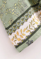 Kimono court vert sauge | Wakaba