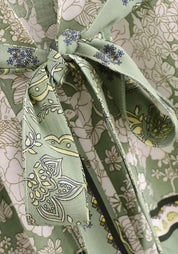 Kimono court vert sauge | Wakaba