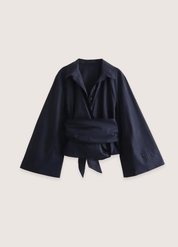 Kimono court noir femme | Kuro