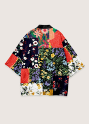 Kimono japonais homme patchwork floral | Hana