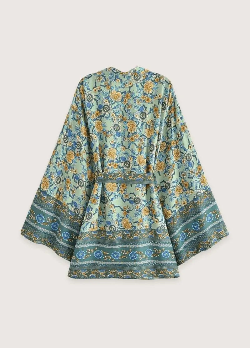 Kimono court plage femme été - Style & confort-Kimikono