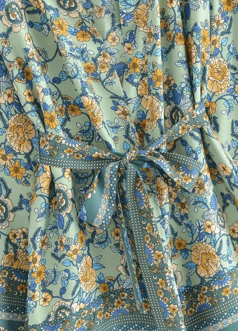 Kimono court plage femme été - Style & confort-Kimikono