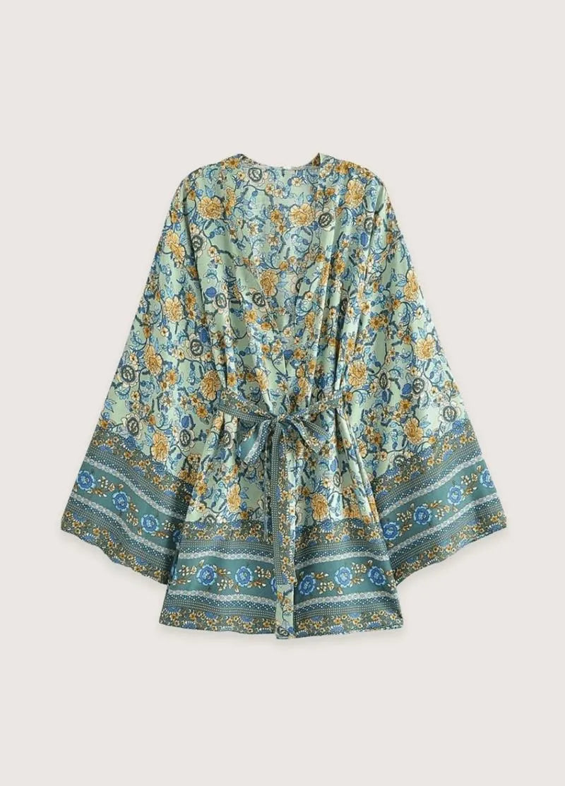 Kimono court plage femme été - Style & confort-Kimikono