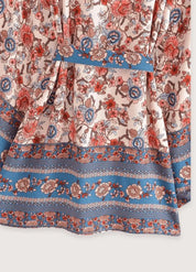 Kimono court rouge - Élégance japonaise authentique-Kimikono