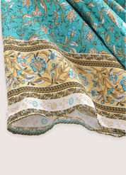 Kimono court bohème bleu | Nami