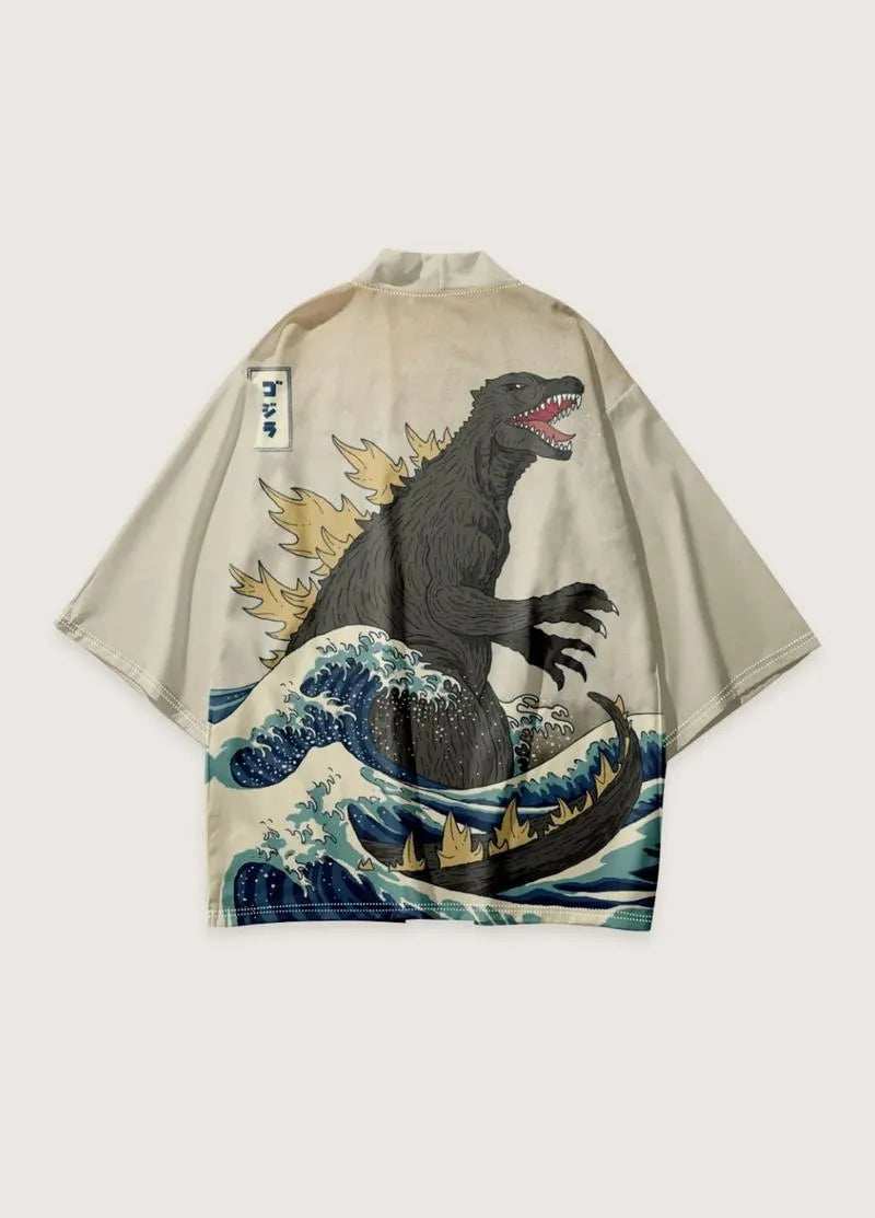 Kimono japonais homme godzilla - Style authentique-Kimikono
