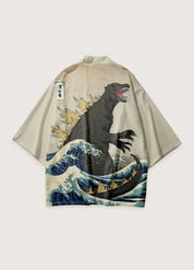 Kimono japonais homme godzilla - Style authentique-Kimikono