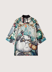 Kimono japonais homme panda - Style authentique unique-Kimikono