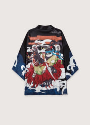 Kimono japonais homme samourai panda - Style unique-Kimikono