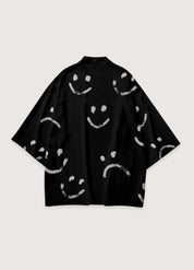 Kimono japonais noir homme - Style audacieux unique-Kimikono