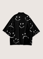 Kimono japonais noir homme | Egao