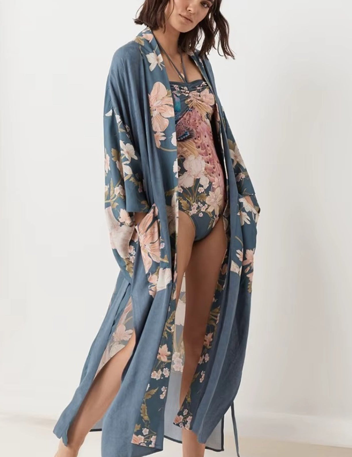 kimono plage femme