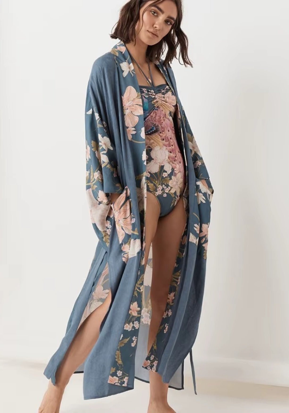 kimono plage femme