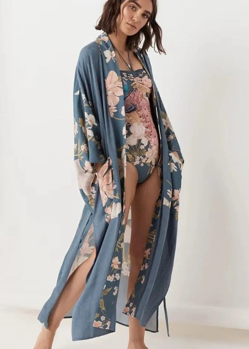 kimono plage femme