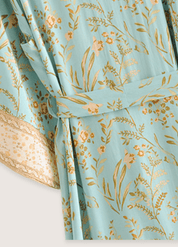 Kimono long fluide bleu bohème | Ao
