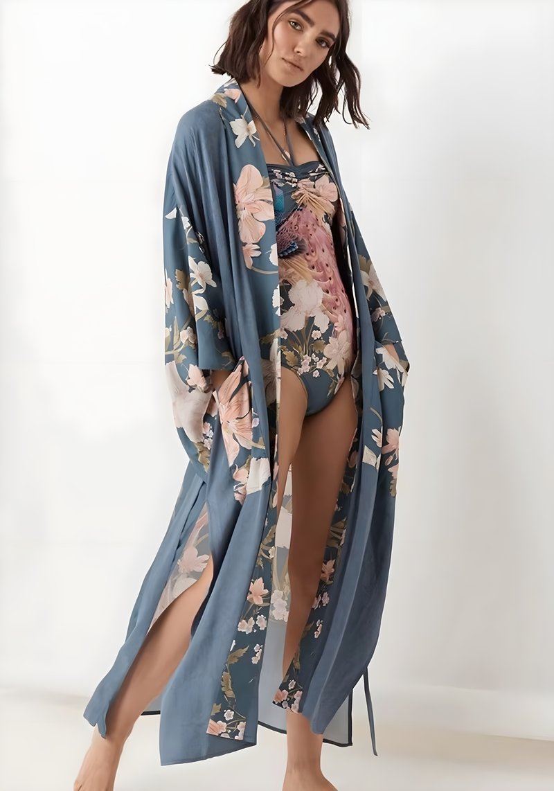 kimono plage femme