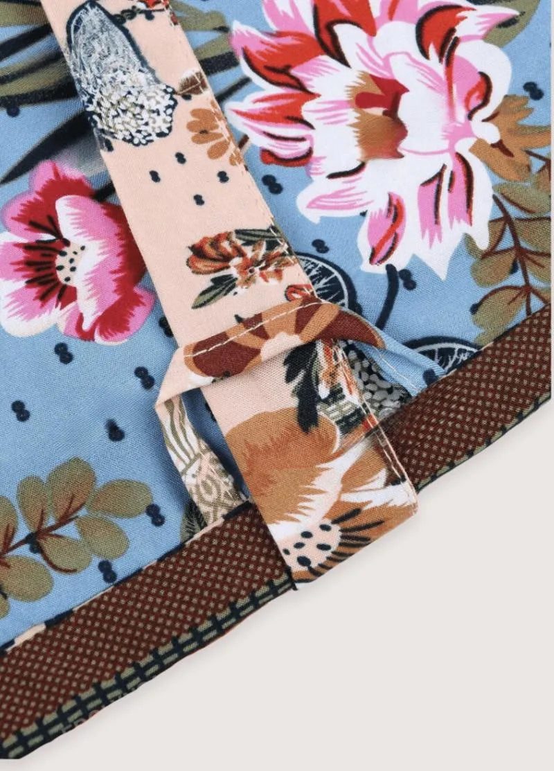 Kimono long bohème multicolore - Élégance moderne-Kimikono