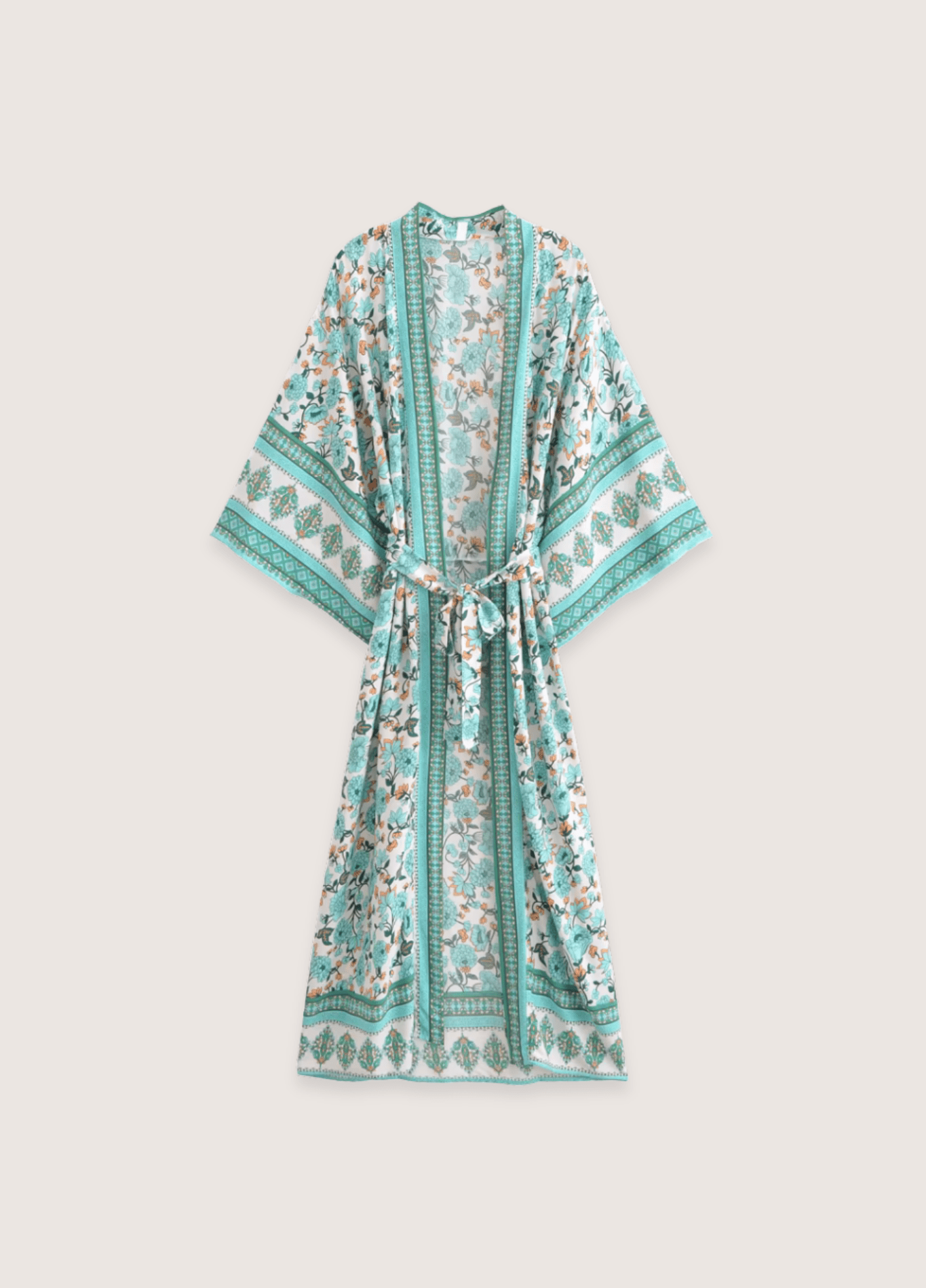 Kimono long été femme vert | Umi