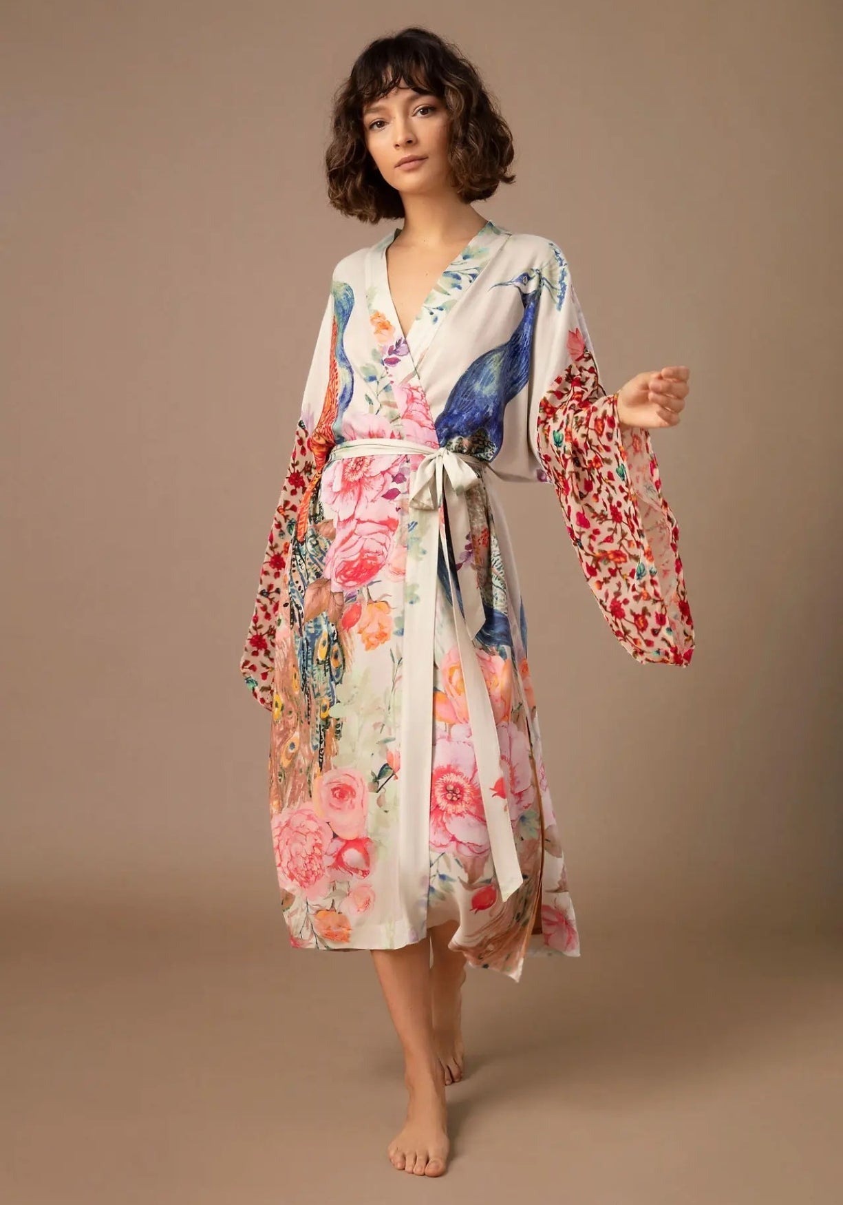 Kimono long blanc femme | Shiro