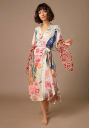 Kimono long blanc femme | Shiro