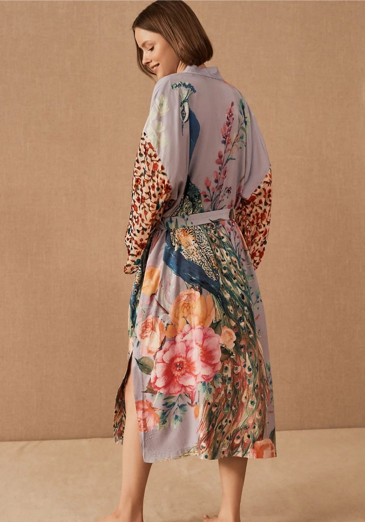 Kimono femme long soirée violet | Murasaki