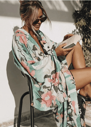 kimono plage femme
