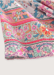 Kimono long femme été fleuri - Élégance bohème-Kimikono