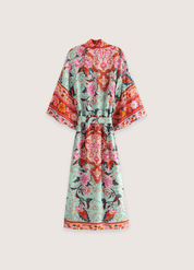 Kimono long floral vert | Midorihana