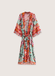 Kimono long floral vert | Midorihana