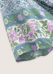 Kimono long bleu floral | Sora