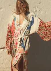 Kimono long blanc femme | Shiro
