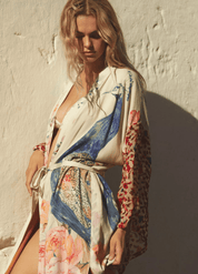 Kimono long blanc femme | Shiro