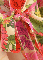 Kimono long femme rose fleuri | Botan