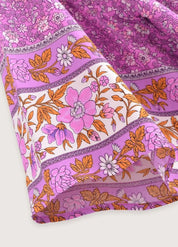 Kimono long rose floral - Élégance japonaise femme-Kimikono