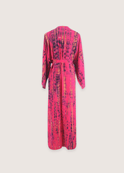 Kimono long rose fuchsia | Tsutsuji